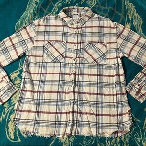 New Women’s RSQ Tilly’s Oversized Beach Flannel Small
